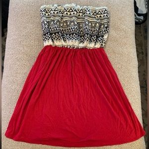 Strapless boutique dress